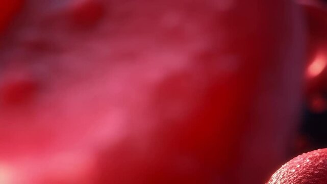 High-Resolution Medical Illustration of Human Blood Cells, Featuring Detailed Red Blood Cells in a Vivid and Dynamic Flowing Background