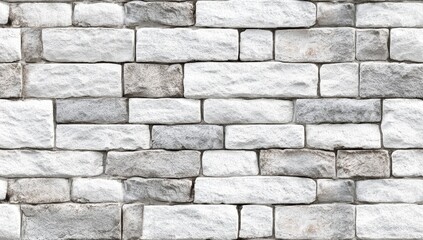 Fototapeta premium White and gray brick wall texture.