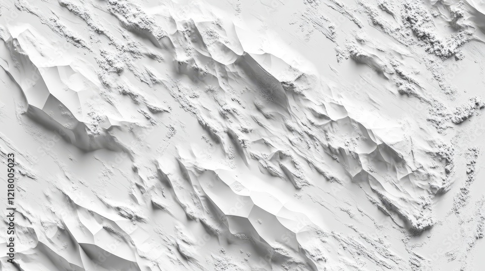 Aufkleber Geometric texture overlay effect with organic diagonal shadow and light caustic pattern on a white wall, creating a modern and artistic visual for mockups and design projects