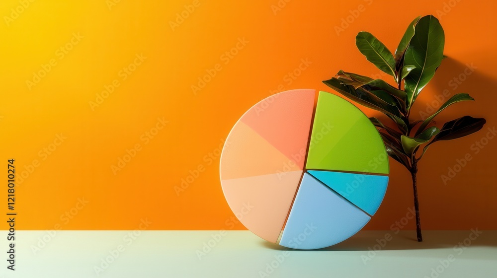 Poster A vibrant pie chart showing preferences for daily versus weekly exfoliation routines