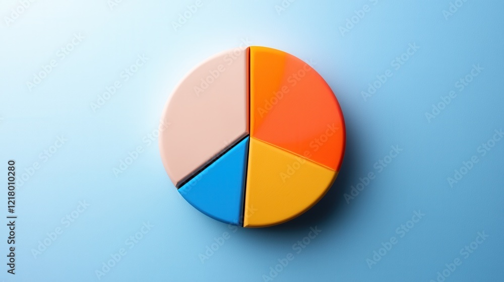 Poster A vibrant pie chart showing preferences for daily versus weekly exfoliation routines
