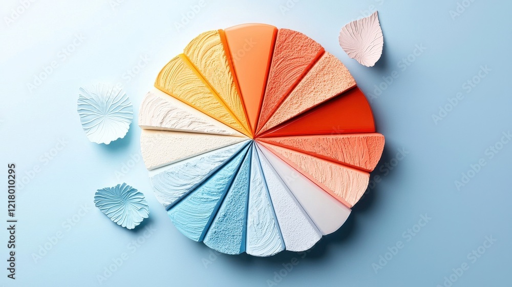 Poster A vibrant pie chart showing preferences for daily versus weekly exfoliation routines