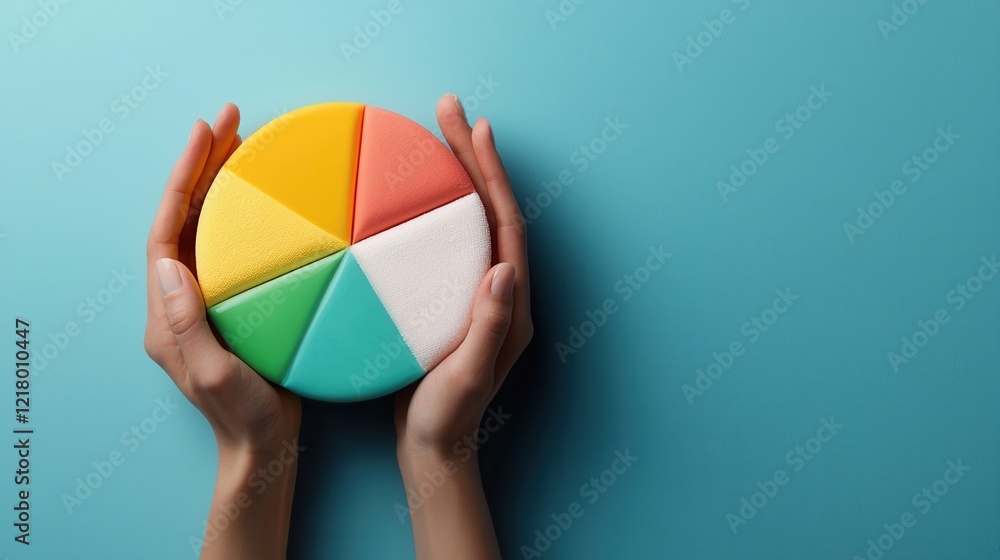 Poster a vibrant pie chart comparing relaxation levels from different spa packages