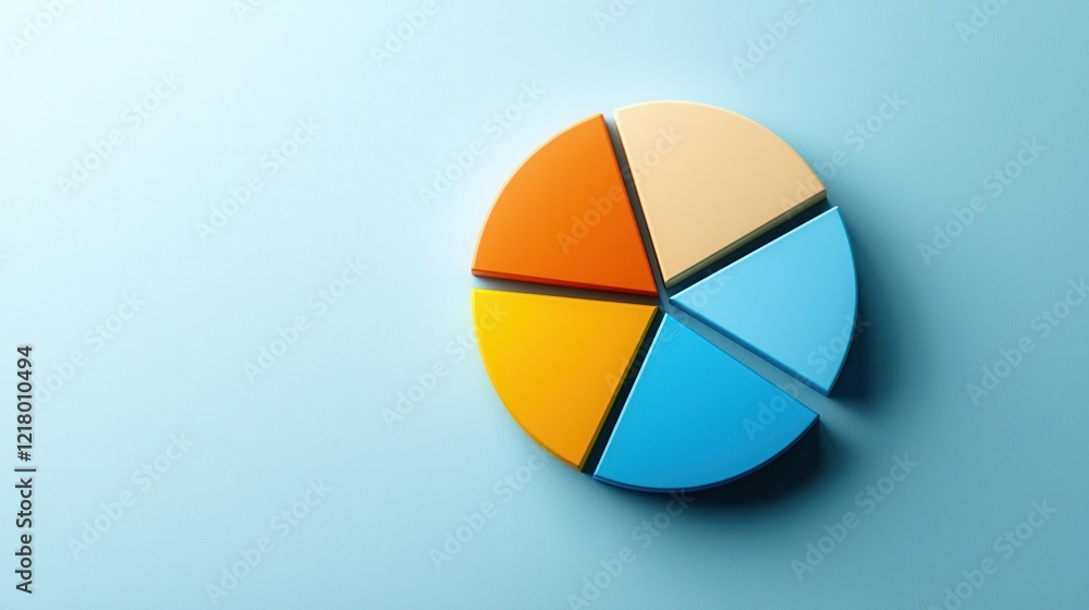 Poster A vibrant pie chart comparing preferences for minimal versus multi-step routines