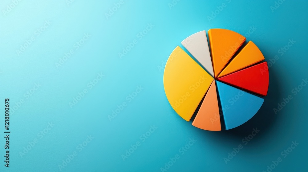 Poster A vibrant pie chart comparing men's preferences for all-in-one versus targeted products