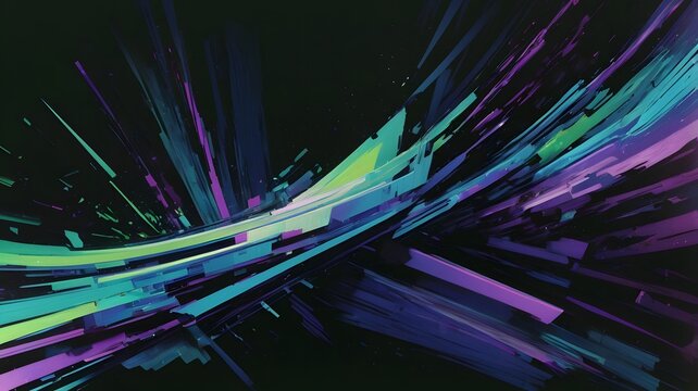 Gaming event background featuring futuristic neon streaks, dynamic colors, and energetic abstract digital art design.