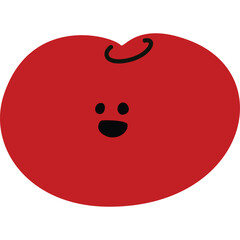 cute illustration fruit flat art style