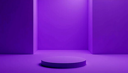 Purple Product Display Podium, Ideal for E-commerce