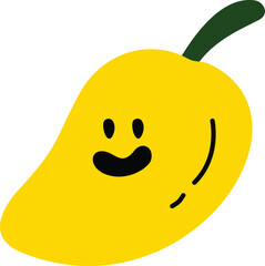 cute illustration fruit flat art style