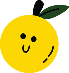 cute illustration fruit flat art style