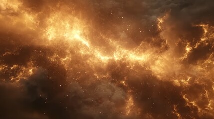 Fiery Nebula: Celestial Inferno
