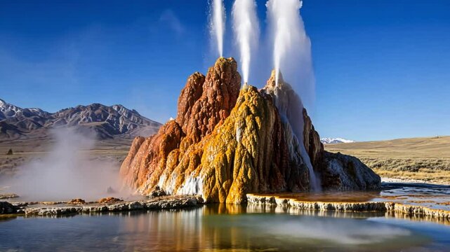 Fly Geyser Nevada's Stunning Geothermal Wonder