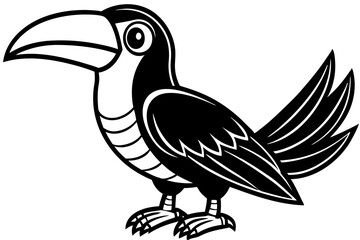 A simple wild bird shap with short spikers cartoon style , vector illustration