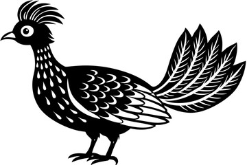 Fototapeta premium A simple wild bird shap with short spikers cartoon style , vector illustration
