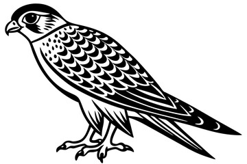 A simple wild bird shap with short spikers cartoon style , vector illustration