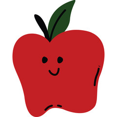 cute illustration fruit flat art style