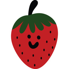 cute illustration fruit flat art style