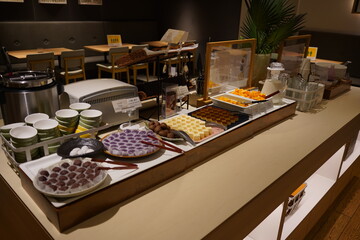Buffet, dessert.