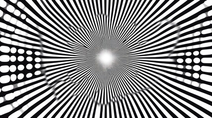 Fototapeta premium Abstract black white tunnel vortex background design