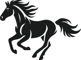 horse isolated on white