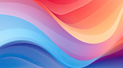 Abstract waves in vibrant colors create a smooth, flowing design.