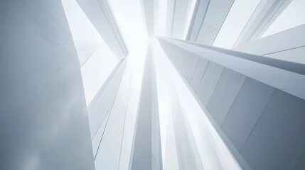 Obraz premium Clean White Background with Subtle Diagonal Lines