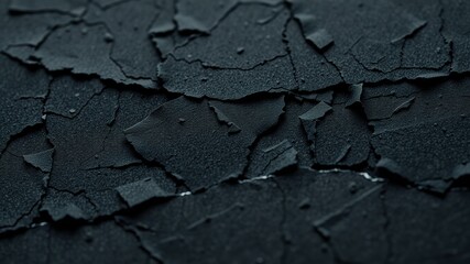 Black Torn Paper Abstract Art