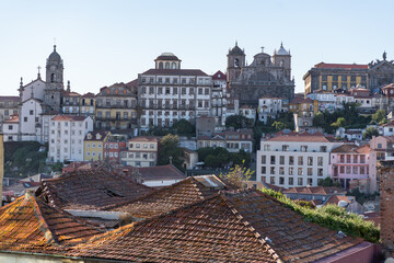 The architecture and the streets of Porto in Portugal