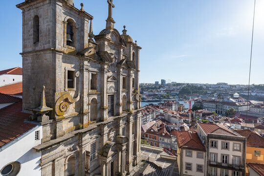 The architecture and the streets of Porto in Portugal