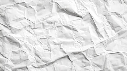 Obraz premium Crumpled Textured White Paper Background