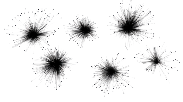 Firework on transparent background