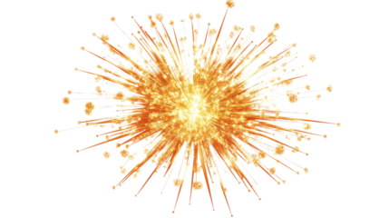Firework on transparent background