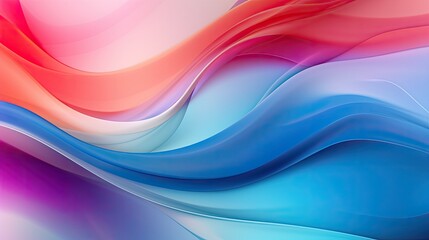 A vibrant, abstract wave pattern blending soft colors for artistic and design purposes.