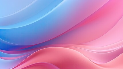 A smooth gradient design featuring flowing waves in shades of blue and pink.