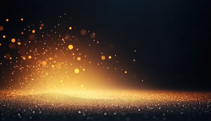 Glowing particles illuminate a dark background, creating a magical atmosphere for creative projects