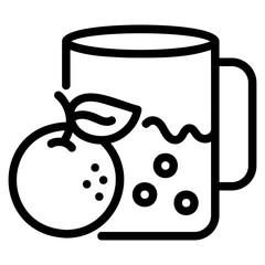 Juice glyph icon