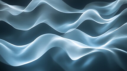 Obraz premium Abstract Blue Wave Background: Serene Digital Art