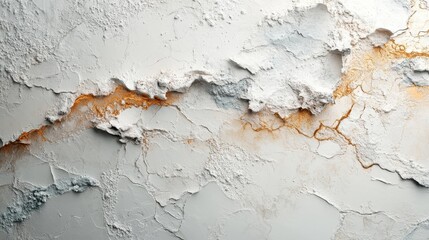 Abstract Textured Art White Gold Cracked Surface