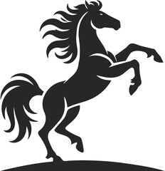 horse isolated on white