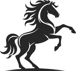 horse silhouette illustration