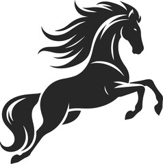 silhouette of a horse