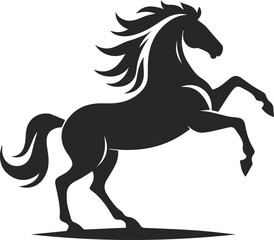 horse silhouette illustration