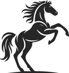 running illustration horse