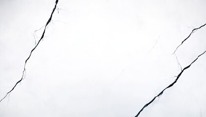 Cracked white marble surface with subtle veins, ideal for backgrounds and textures