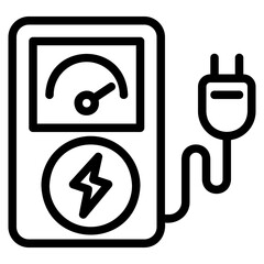 charging station glyph icon