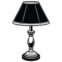 Obraz premium Table Lamp Image, Design, Art ,Isolated on white background