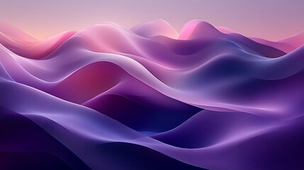 Obraz premium Abstract purple and pink flowing waves.