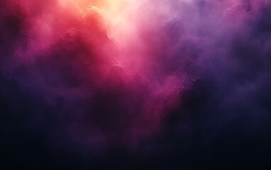 Fototapeta premium Vibrant pink and purple cloudscape with dramatic lighting.