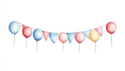 Colorful balloons and festive bunting create a cheerful atmosphere for celebrations (1)