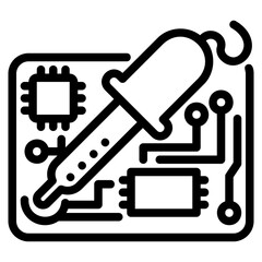 Soldering glyph icon